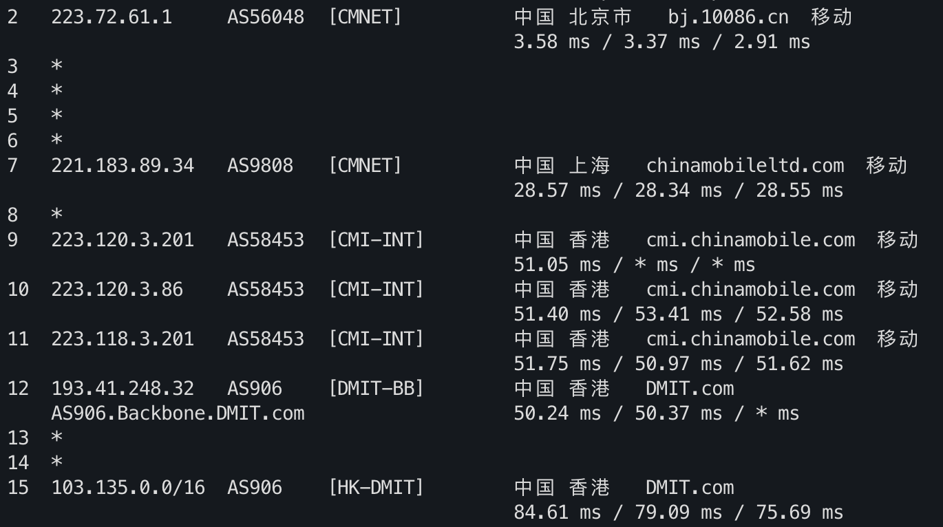 IPv4 去程路由 3