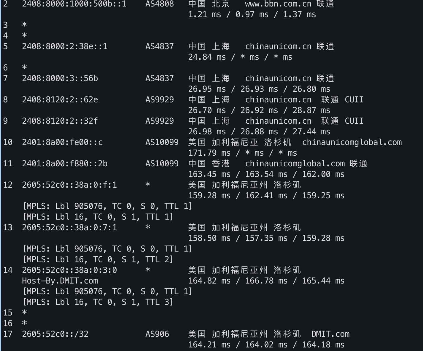 IPv6 去程路由 2