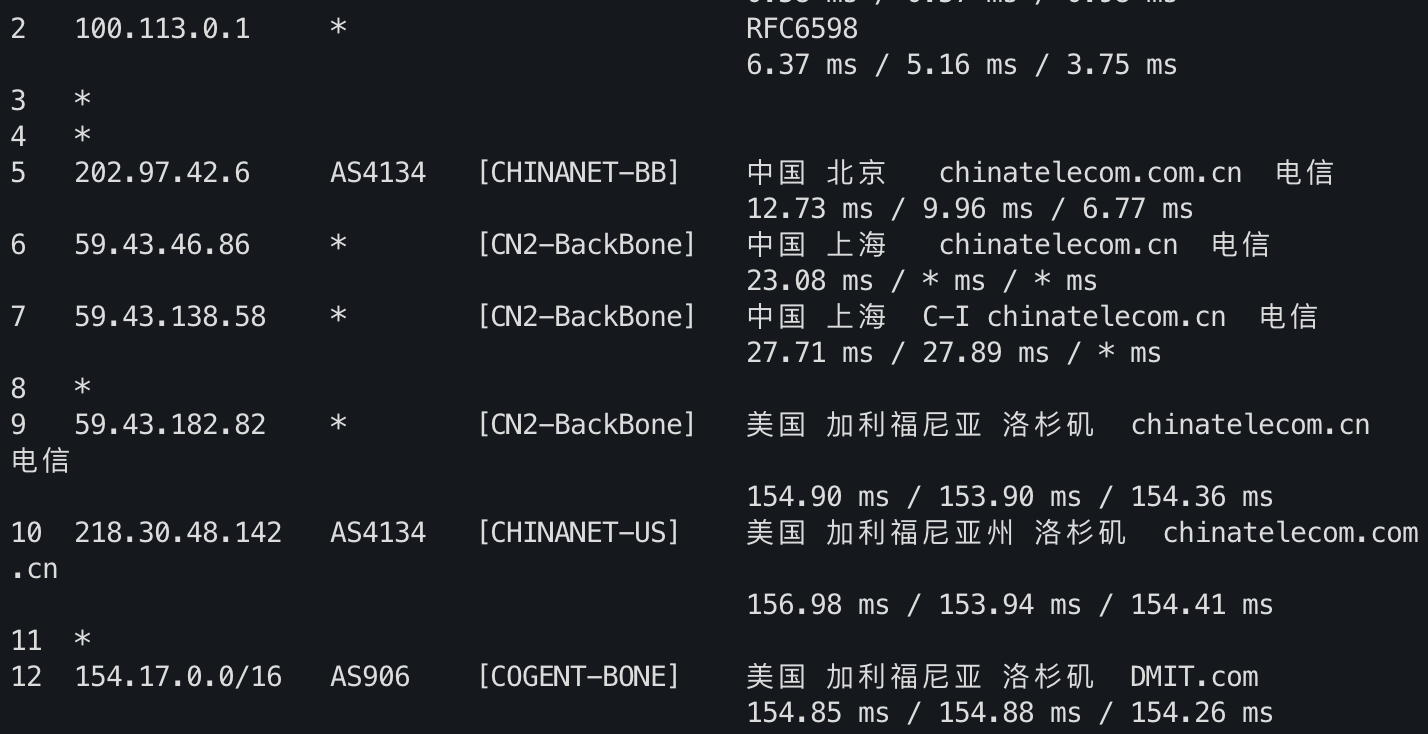 IPv4 去程路由 3