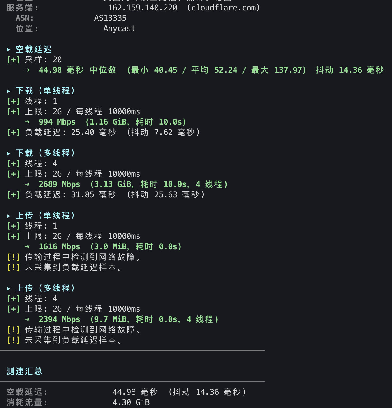 Cloudflare CDN 测速