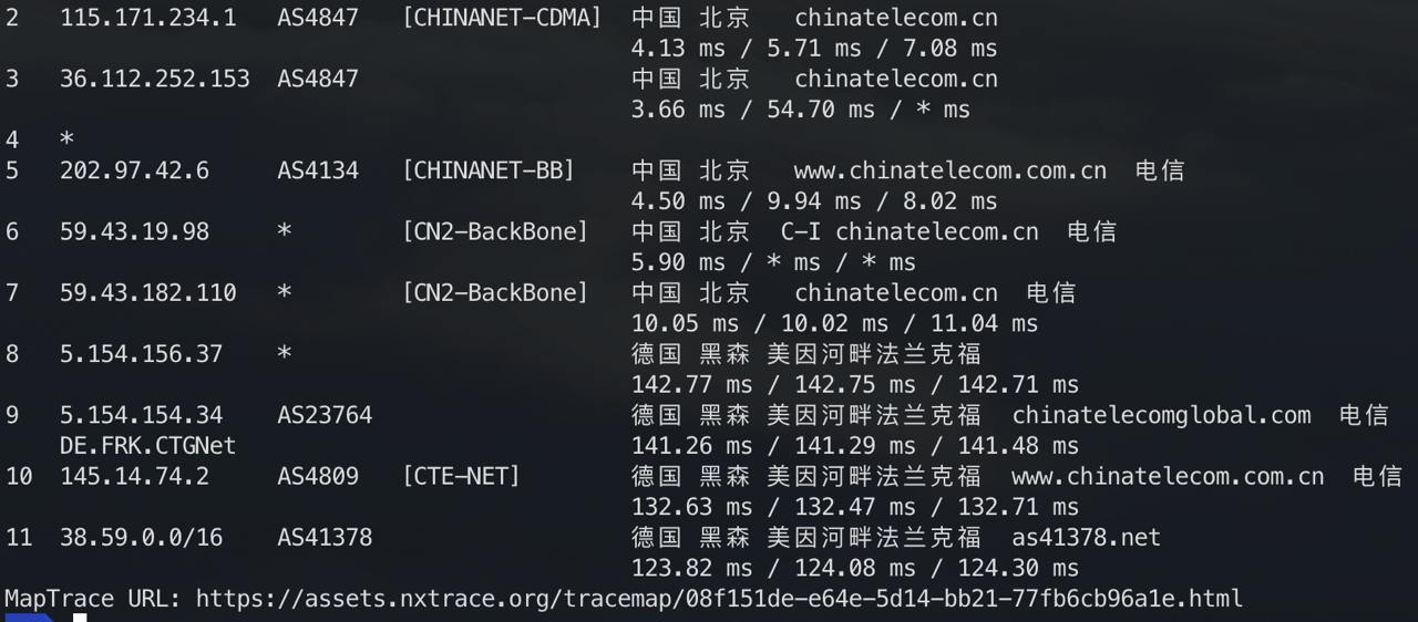 IPv4 去程路由 1